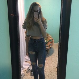 american eagle ripped jeans